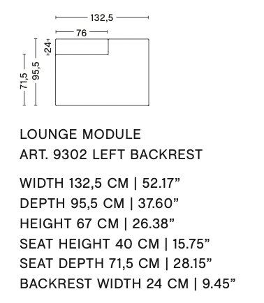 Ex Display Hay Mags Sofa: Modules 1062 and 9302 in Linara 443