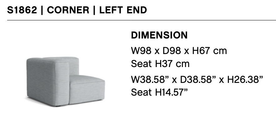 Mags Soft S1862 / Corner Left End