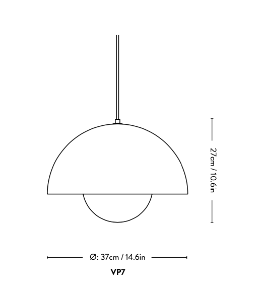 Flowerpot Pendant VP7