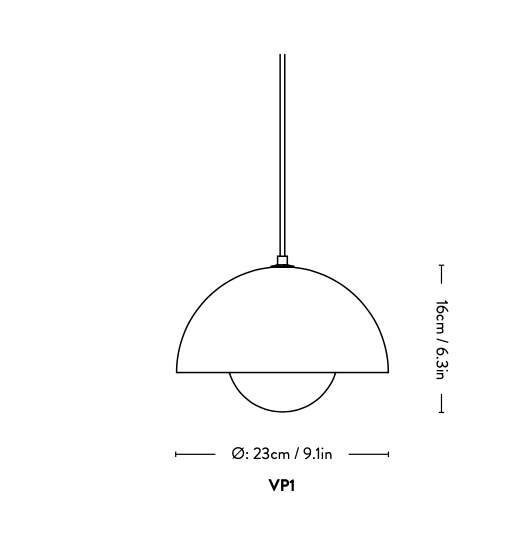 Flowerpot Pendant VP1