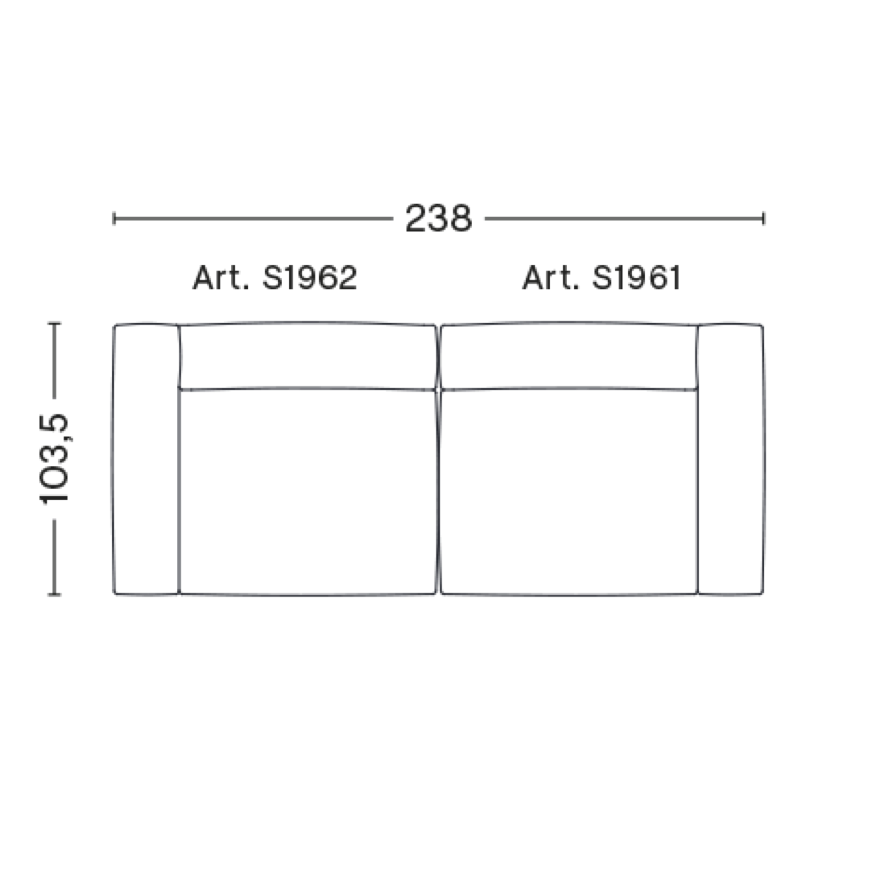 Mags Soft 2.5 Seater Combination 1