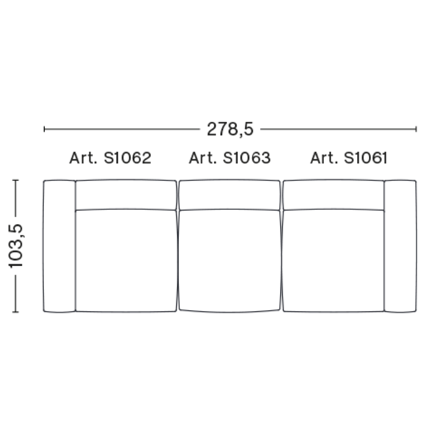 Mags Soft 3 Seater Combination 1