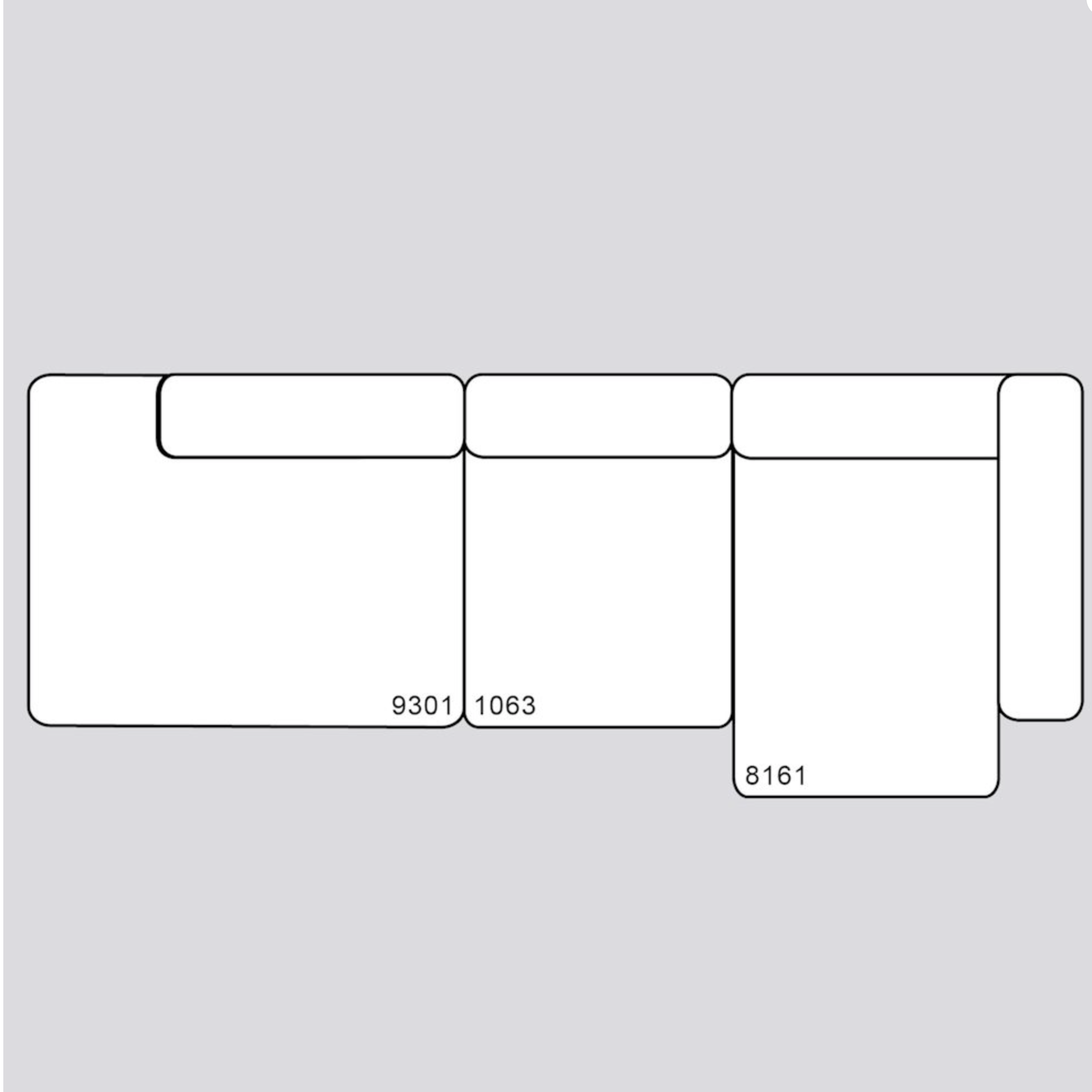 Mags Soft 3 Seater Combination 3 RIGHT Armrest