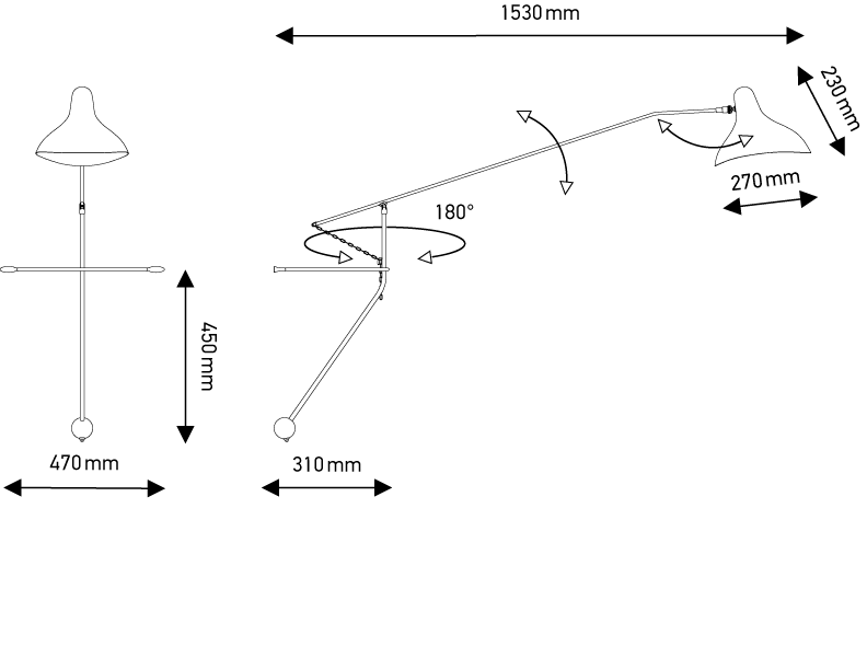 Mantis Wall Lamp BS2