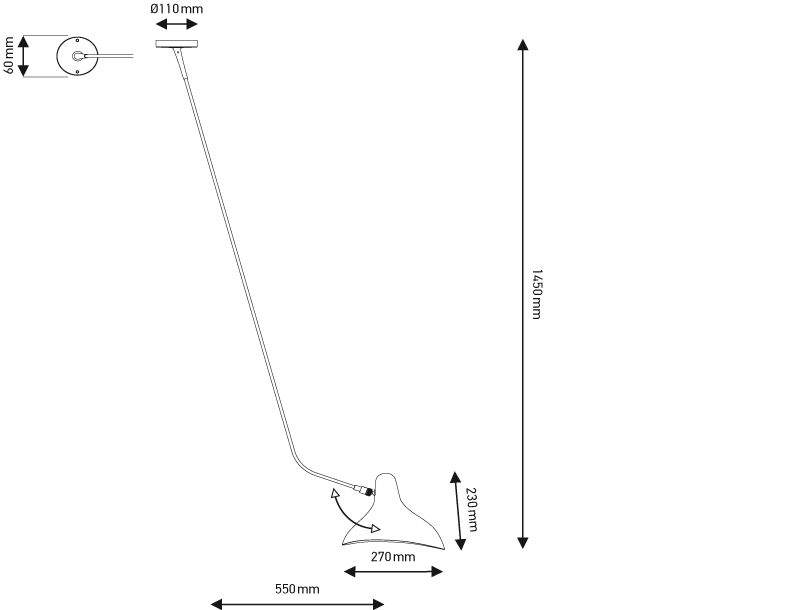 Mantis Ceiling Lamp BS4 L