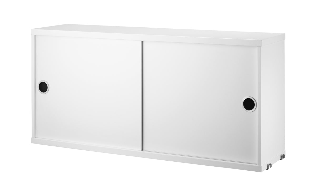 String Cabinet with Sliding Doors