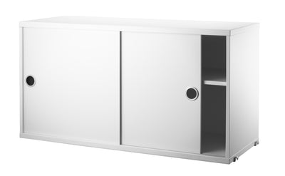 String Cabinet with Sliding Doors