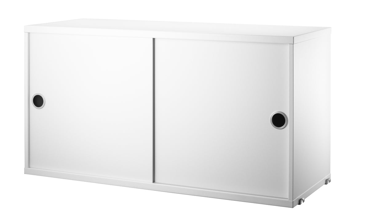 String Cabinet with Sliding Doors