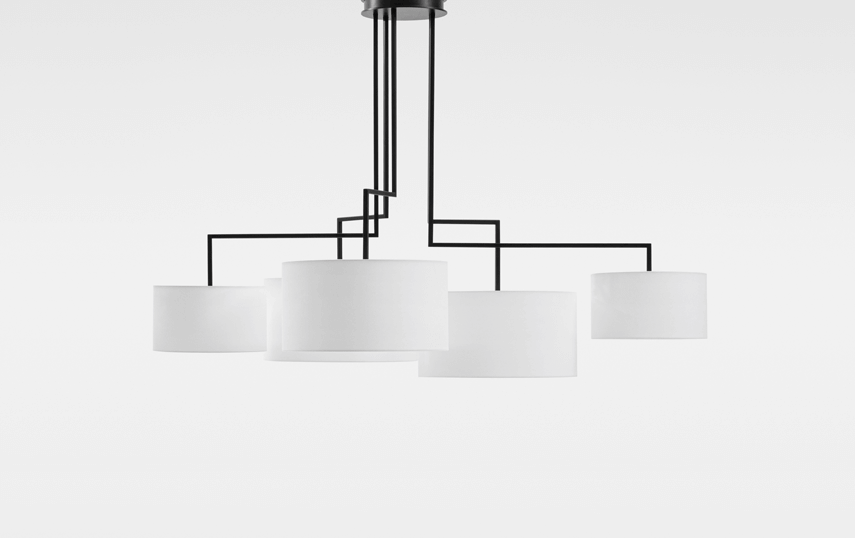 Ex Display - ZEITRAUM Noon 5 Pendant Lamitex Shades