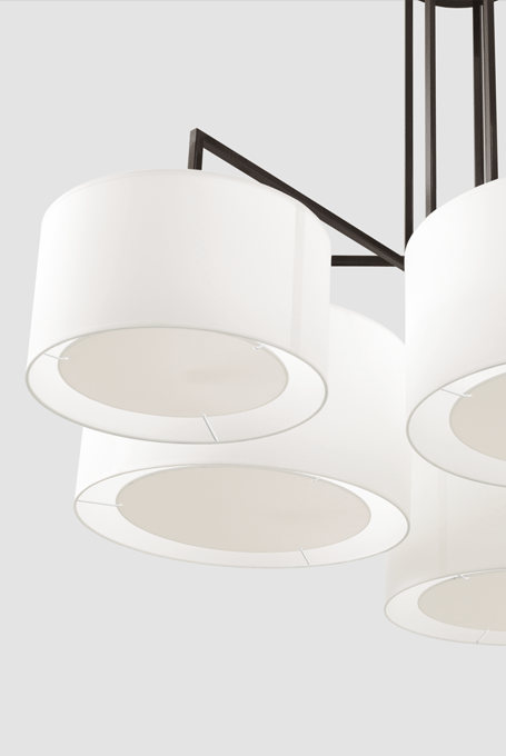 Ex Display - ZEITRAUM Noon 5 Pendant Lamitex Shades